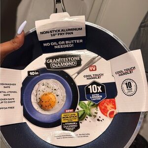 Non-Stick Aluminum Fry Pan - Blue